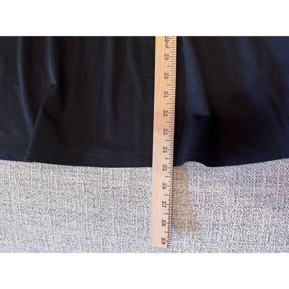 Apt. 9 Black Sleeveless Swing Dress Rubble Neck Sleeves Pockets Crewneck Sz M - Picture 8 of 10